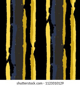 Grunge Background with Stripes. Painted Lines. Texture with Vertical Dry Brush Strokes. Scribbled Grunge Motif for Cloth, Fabric, Textile. Retro Vector Background