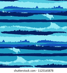 Grunge Background with Stripes. Painted Lines. Texture with Horizontal Dry Brush Strokes. Scribbled Grunge Pattern for Linen, Fabric, Wallpaper. Retro Vector Background