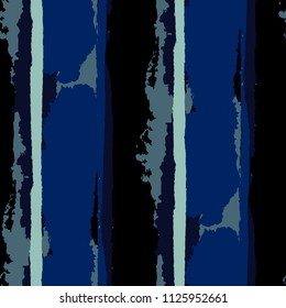Grunge Background with Stripes. Painted Lines. Texture with Vertical Dry Brush Strokes. Scribbled Grunge Rapport for Cloth, Swimwear, Textile. Retro Vector Background with Stripes