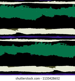 Grunge Background with Stripes. Painted Lines. Texture with Horizontal Brush Strokes. Scribbled Grunge Rapport for Sportswear, Paper, Cloth. Rustic Vector Background with Stripes