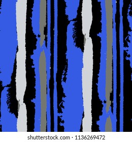 Grunge Background with Stripes. Painted Lines. Texture with Vertical Dry Brush Strokes. Scribbled Grunge Pattern for Cloth, Fabric, Textile. Trendy Vector Background with Stripes