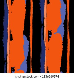 Grunge Background with Stripes. Painted Lines. Texture with Vertical Dry Brush Strokes. Scribbled Grunge Rapport for Cloth, Fabric, Textile. Retro Vector Background
