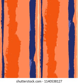 Grunge Background with Stripes. Painted Lines. Texture with Vertical Brush Strokes. Scribbled Grunge Pattern for Sportswear, Fabric, Cloth. Retro Vector Background