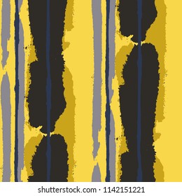 Grunge Background with Stripes. Painted Lines. Texture with Vertical Dry Brush Strokes. Scribbled Grunge Motif for Sportswear, Fabric, Cloth. Retro Vector Background with Stripes