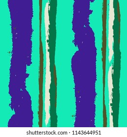 Grunge Background with Stripes. Painted Lines. Texture with Vertical Dry Brush Strokes. Scribbled Grunge Pattern for Linen, Fabric, Wallpaper. Trendy Vector Background with Stripes