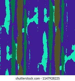Grunge Background with Stripes. Painted Lines. Texture with Vertical Dry Brush Strokes. Scribbled Grunge Pattern for Sportswear, Fabric, Wallpaper. Trendy Vector Background with Stripes