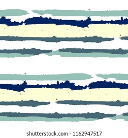 Grunge Background with Stripes. Painted Lines. Texture with Horizontal Dry Brush Strokes. Scribbled Grunge Pattern for Sportswear, Fabric, Wallpaper. Rustic Vector Background with Stripes