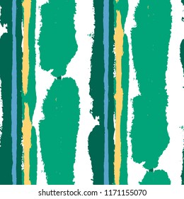 Grunge Background with Stripes. Painted Lines. Texture with Vertical Dry Brush Strokes. Scribbled Grunge Rapport for Sportswear, Fabric, Cloth. Trendy Vector Background