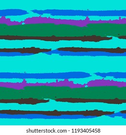 Grunge Background with Stripes. Painted Lines. Texture with Horizontal Dry Brush Strokes. Scribbled Grunge Motif for Sportswear, Paper, Cloth. Rustic Vector Background