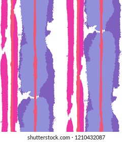Grunge Background with Stripes. Painted Lines. Texture with Vertical Dry Brush Strokes. Scribbled Grunge Rapport for Sportswear, Paper, Cloth. Trendy Vector Background with Stripes