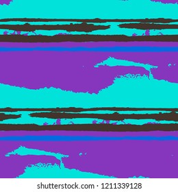 Grunge Background with Stripes. Painted Lines. Texture with Horizontal Dry Brush Strokes. Scribbled Grunge Pattern for Linen, Fabric, Textile. Retro Vector Background