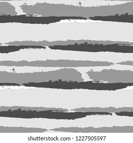 Grunge Background with Stripes. Painted Lines. Texture with Horizontal Brush Strokes. Scribbled Grunge Rapport for Sportswear, Fabric, Cloth. Retro Vector Background with Stripes