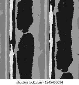 Grunge Background with Stripes. Painted Lines. Texture with Vertical Dry Brush Strokes. Scribbled Grunge Motif for Sportswear, Fabric, Wallpaper. Retro Vector Background with Stripes