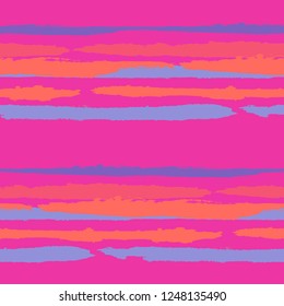 Grunge Background with Stripes. Painted Lines. Texture with Horizontal Dry Brush Strokes. Scribbled Grunge Motif for Cloth, Fabric, Textile. Retro Vector Background with Stripes