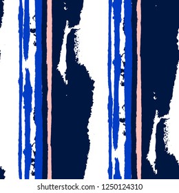 Grunge Background with Stripes. Painted Lines. Texture with Vertical Brush Strokes. Scribbled Grunge Rapport for Linen, Fabric, Wallpaper. Trendy Vector Background