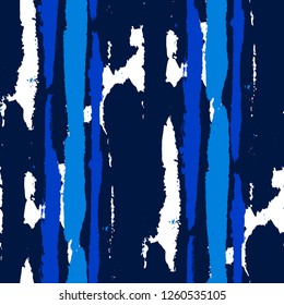 Grunge Background with Stripes. Painted Lines. Texture with Vertical Brush Strokes. Scribbled Grunge Pattern for Linen, Fabric, Textile. Trendy Vector Background