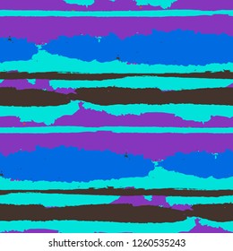 Grunge Background with Stripes. Painted Lines. Texture with Horizontal Dry Brush Strokes. Scribbled Grunge Motif for Linen, Fabric, Wallpaper. Retro Vector Background with Stripes