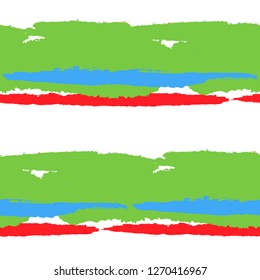 Grunge Background with Stripes. Painted Lines. Texture with Horizontal Brush Strokes. Scribbled Grunge Rapport for Cloth, Fabric, Textile. Trendy Vector Background