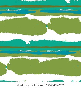 Grunge Background with Stripes. Painted Lines. Texture with Horizontal Dry Brush Strokes. Scribbled Grunge Rapport for Cloth, Swimwear, Textile. Rustic Vector Background