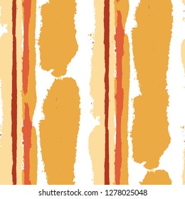 Grunge Background with Stripes. Painted Lines. Texture with Vertical Brush Strokes. Scribbled Grunge Pattern for Linen, Fabric, Textile. Rustic Vector Background