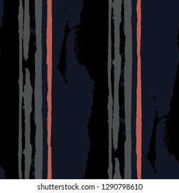 Grunge Background with Stripes. Painted Lines. Texture with Vertical Dry Brush Strokes. Scribbled Grunge Pattern for Linen, Fabric, Wallpaper. Retro Vector Background with Stripes