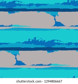 Grunge Background with Stripes. Painted Lines. Texture with Horizontal Dry Brush Strokes. Scribbled Grunge Pattern for Cloth, Fabric, Textile. Rustic Vector Background