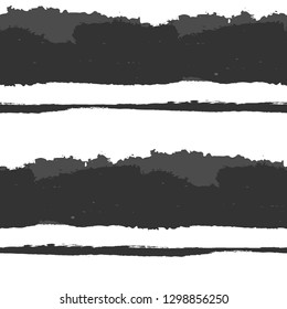 Grunge Background with Stripes. Painted Lines. Texture with Horizontal Brush Strokes. Scribbled Grunge Rapport for Linen, Fabric, Wallpaper. Rustic Vector Background