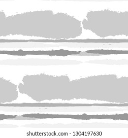 Grunge Background with Stripes. Painted Lines. Texture with Horizontal Dry Brush Strokes. Scribbled Grunge Pattern for Sportswear, Fabric, Cloth. Rustic Vector Background with Stripes