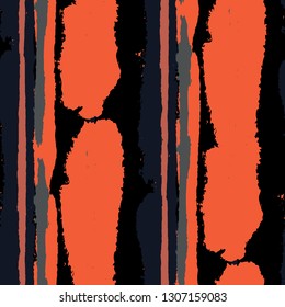 Grunge Background with Stripes. Painted Lines. Texture with Vertical Dry Brush Strokes. Scribbled Grunge Motif for Linen, Fabric, Wallpaper. Rustic Vector Background with Stripes