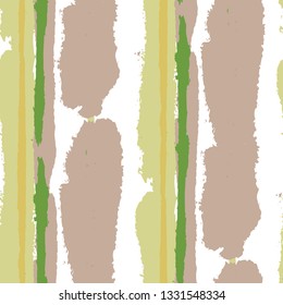 Grunge Background with Stripes. Painted Lines. Texture with Vertical Brush Strokes. Scribbled Grunge Rapport for Cloth, Fabric, Textile. Trendy Vector Background