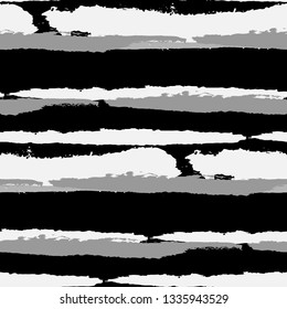 Grunge Background with Stripes. Painted Lines. Texture with Horizontal Brush Strokes. Scribbled Grunge Rapport for Sportswear, Fabric, Cloth. Retro Vector Background with Stripes
