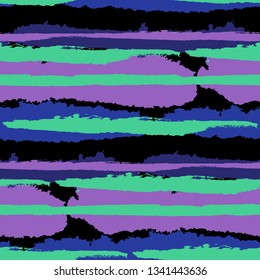 Grunge Background with Stripes. Painted Lines. Texture with Horizontal Brush Strokes. Scribbled Grunge Pattern for Cloth, Fabric, Textile. Trendy Vector Background with Stripes