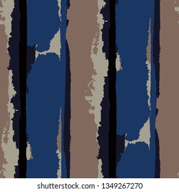 Grunge Background with Stripes. Painted Lines. Texture with Vertical Dry Brush Strokes. Scribbled Grunge Motif for Sportswear, Paper, Cloth. Trendy Vector Background