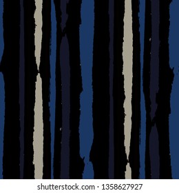 Grunge Background with Stripes. Painted Lines. Texture with Vertical Dry Brush Strokes. Scribbled Grunge Pattern for Cloth, Fabric, Textile. Retro Vector Background