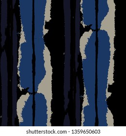 Grunge Background with Stripes. Painted Lines. Texture with Vertical Brush Strokes. Scribbled Grunge Rapport for Cloth, Fabric, Textile. Trendy Vector Background with Stripes