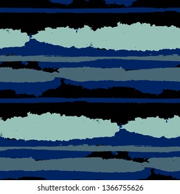 Grunge Background with Stripes. Painted Lines. Texture with Horizontal Brush Strokes. Scribbled Grunge Pattern for Cloth, Fabric, Textile. Rustic Vector Background