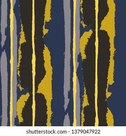 Grunge Background with Stripes. Painted Lines. Texture with Vertical Dry Brush Strokes. Scribbled Grunge Rapport for Cloth, Fabric, Textile. Rustic Vector Background