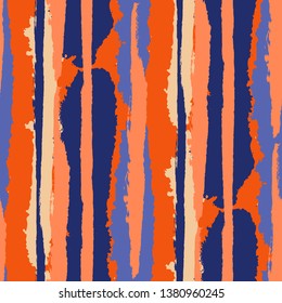 Grunge Background with Stripes. Painted Lines. Texture with Vertical Dry Brush Strokes. Scribbled Grunge Rapport for Linen, Fabric, Wallpaper. Retro Vector Background with Stripes