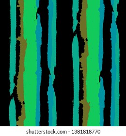 Grunge Background with Stripes. Painted Lines. Texture with Vertical Dry Brush Strokes. Scribbled Grunge Pattern for Linen, Fabric, Wallpaper. Trendy Vector Background