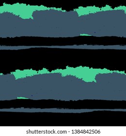 Grunge Background with Stripes. Painted Lines. Texture with Horizontal Dry Brush Strokes. Scribbled Grunge Pattern for Linen, Fabric, Wallpaper. Retro Vector Background