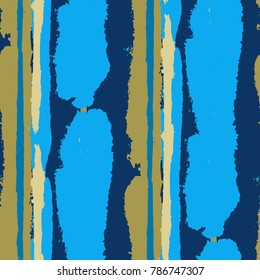 Grunge Background with Stripes. Painted Lines. Texture with Vertical Brush Strokes. Scribbled Grunge Rapport for Cloth, Swimwear, Textile. Rustic Vector Background with Stripes