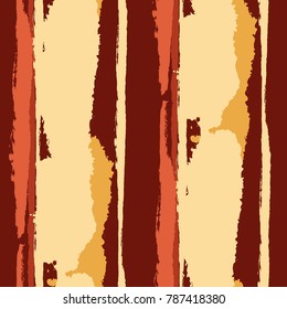 Grunge Background with Stripes. Painted Lines. Texture with Vertical Brush Strokes. Scribbled Grunge Motif for Cloth, Fabric, Textile. Trendy Vector Background with Stripes