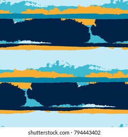 Grunge Background with Stripes. Painted Lines. Texture with Horizontal Brush Strokes. Scribbled Grunge Rapport for Cloth, Fabric, Textile. Trendy Vector Background