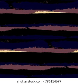 Grunge Background with Stripes. Painted Lines. Texture with Horizontal Dry Brush Strokes. Scribbled Grunge Rapport for Linen, Fabric, Textile. Rustic Vector Background