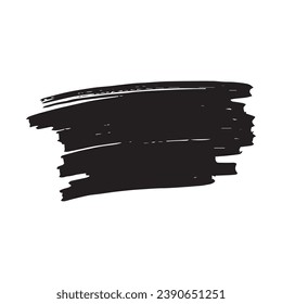 grunge background template. Hand drawn brush stroke isolated on white background. Template for text
