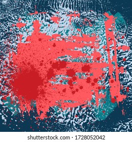 Grunge Background Texture Abstract Colorful Modern Style Splatter Scratch