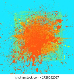 Grunge Background Texture Abstract Colorful Modern Style Splatter Scratch