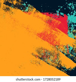 Grunge Background Texture Abstract Colorful Modern Style Splatter Scratch