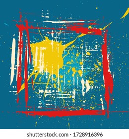 Grunge Background Texture Abstract Colorful Modern Style Splatter Scratch