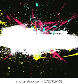 Grunge Background Texture Abstract Colorful Modern Style Splatter Scratch